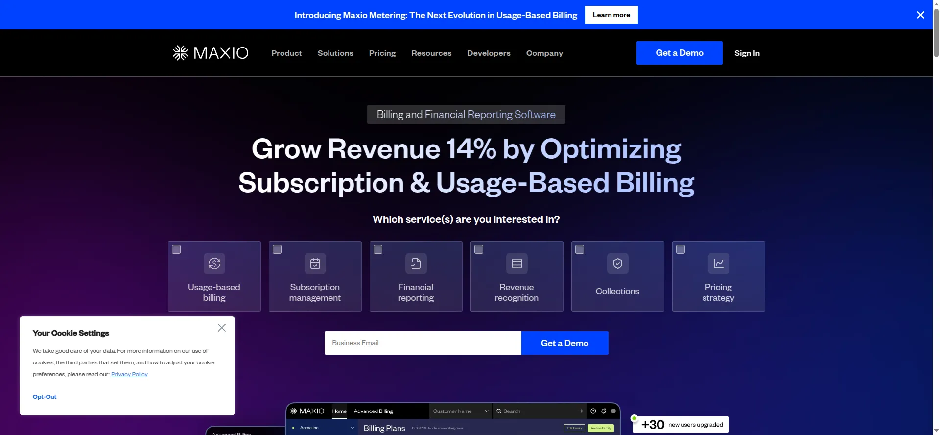 maxio portal preview