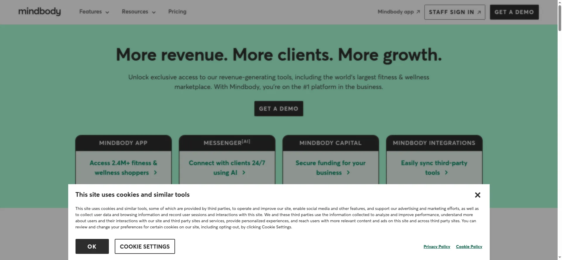 mindbody-online portal preview